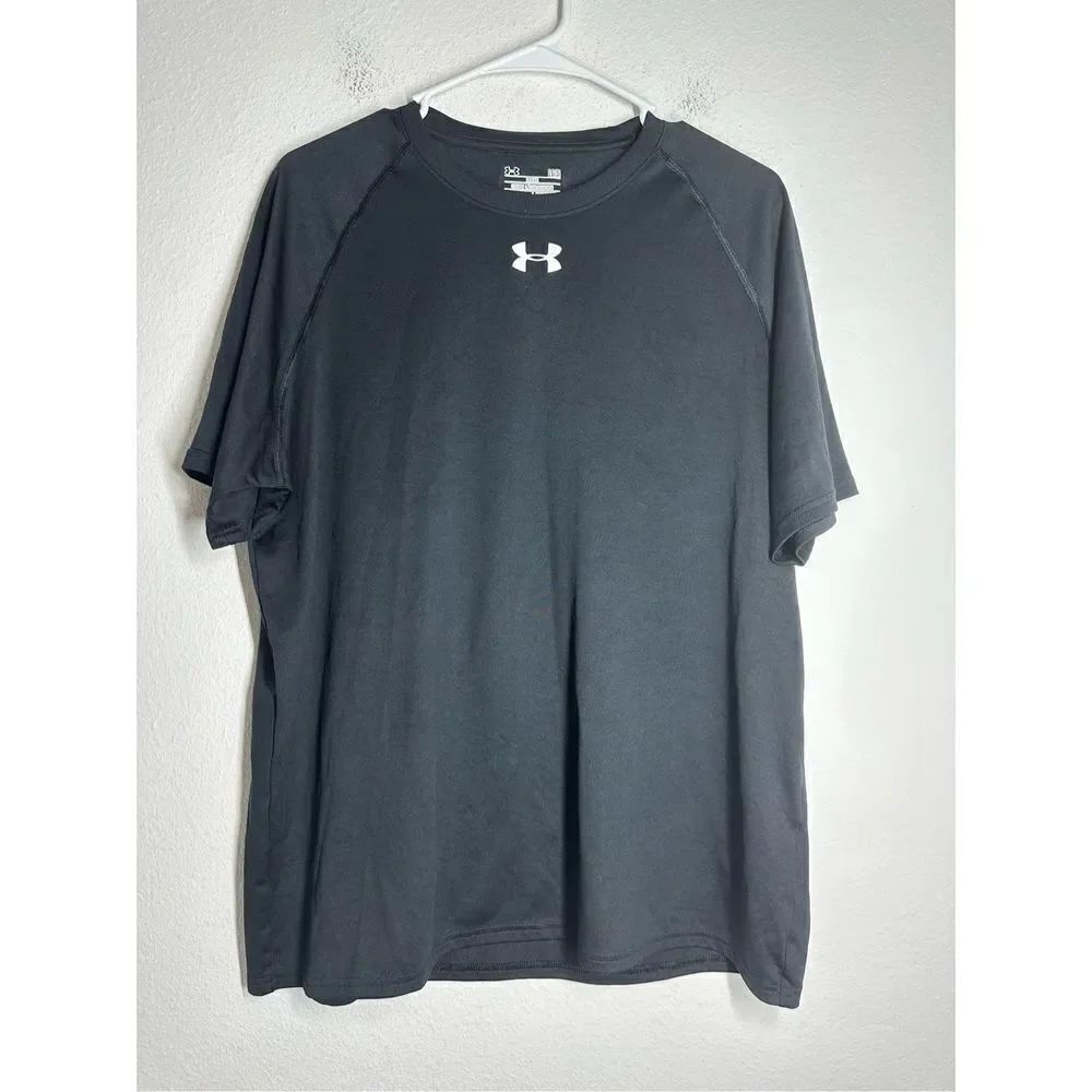 Under Armour Men's Black Crewneck Short Sleeve Uline Performance Shirt Size L